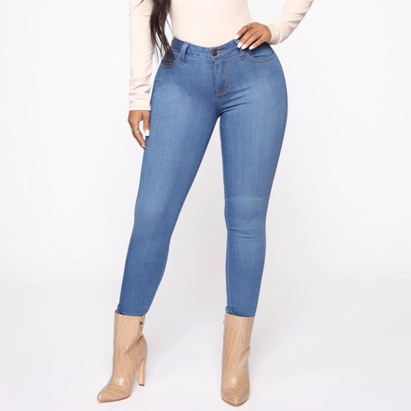 Fashion Nova Denim - Fashion Nova Mid Rise Skinny Jeans